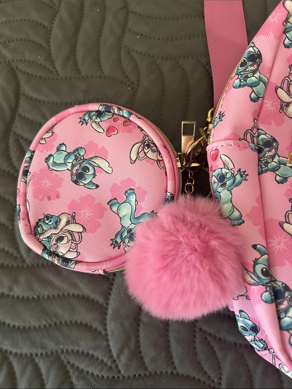 NWOT- 12” Pink STITCH Backpack